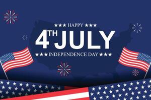 4th of July Independence Day graphic vector