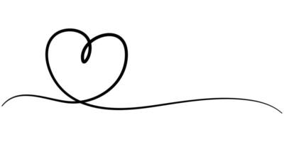 Hearts Continuous One Line Drawing Icon vector