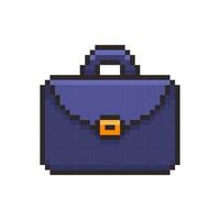 Pixel art Briefcase work game asset design vector