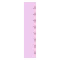 Flat Illustration of Pink Ruler vector