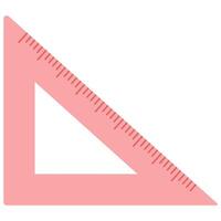 Illustration of Triangle Ruler Icon vector