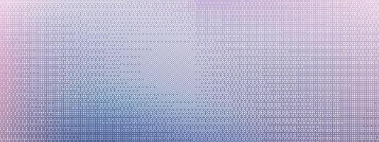 Halftone pixel overlay with purple and blue gradient. Square pattern background for retro or tech design. Abstract digital texture. illustration. vector