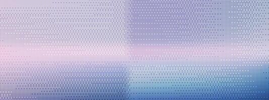 Pixel mosaic background with abstract square pattern. Gradation effect from purple to blue. Halftone texture in digital style. illustration. vector