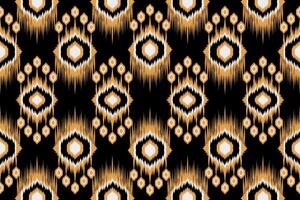 Native Abstract Ikat Pattern. Traditional geometric Ethnic pattern seamless vector