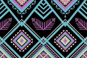 Native abstract Ethnic geometric beautiful color pattern for fabric, textile, cloth, wallpaper vector
