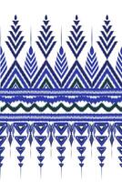 Abstract geometric Ikat pattern seamless. vector
