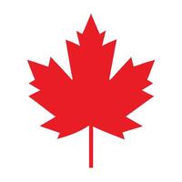 Striking Red Maple Leaf on White Background Celebrating Canada Day Festivities and National Pride vector