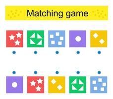 Task for the development of attention and logic. fun game for kids vector