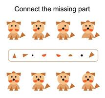 Connect the missing part vector