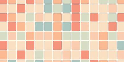 Peach Coral Teal Mosaic Tile Texture HighRes Image Background vector