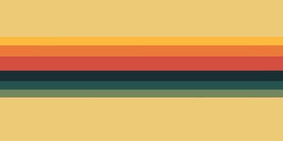 Horizontal Stripe Background Mustard Yellow Orange Teal Gradient Design vector