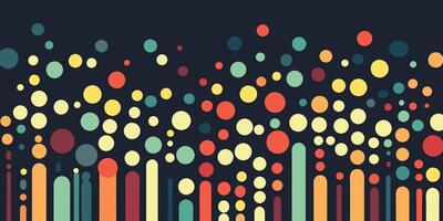 Vibrant Abstract Background Colorful Dots and Stripes vector