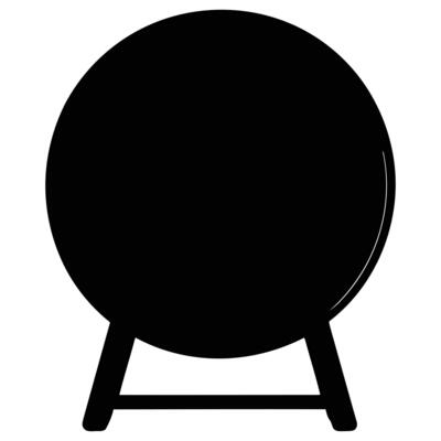 Simple black chalkboard sign with stand for menu display and business promotions