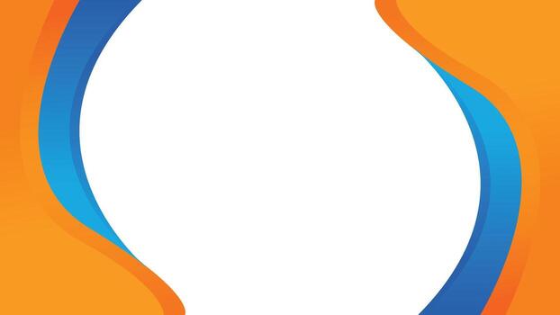 azul y naranja resumen bandera antecedentes con dinámica curvas frontera composición vector