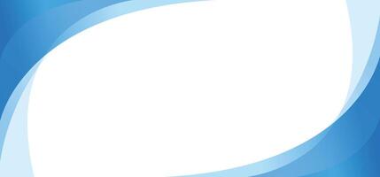 Dark and light blue abstract banner background with curve border, gradient color, and white copy space vector