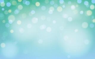 Aqua Green Bokeh Light Background. Soft dreamy blur background for spa, wellness, or nature design, Background decoration vector