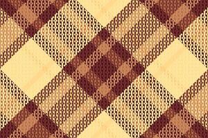 A brown and beige plaid pattern vector