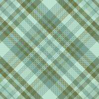A plaid pattern in green and blue vector