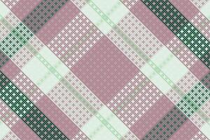 A plaid pattern in pink and green vector