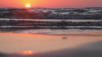 Red sea sunset and horizon video