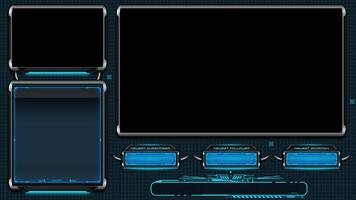 Z3 Stream Overlay - Looping and Seamless Hi Tech Gaming Overlay by ThemeKings video