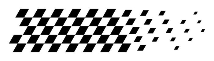 Racing flag background, black and white checkered flag pattern with fading effect. Abstract chessboard, racing theme for motorsport, jersey, textile geometric shape background, vector