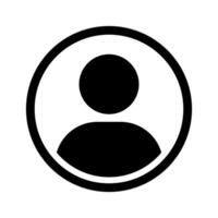Avatar default user profile icon. Social media profile picture symbol. Person icon, gender neutral outline round shape sign, User account dp symbol isolated on white background, illustration. vector