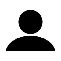 Avatar default user profile simple flat icon, gender neutral silhouette. Social media profile picture symbol, user account dp sign for web, app and creative designs, illustration. vector