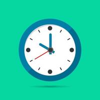 Clock icon , clock face wall in flat style, watch sign, timer clock isolated symbol, office watch clip art, business icon design concept for web, app, and creative projects. illustration. vector
