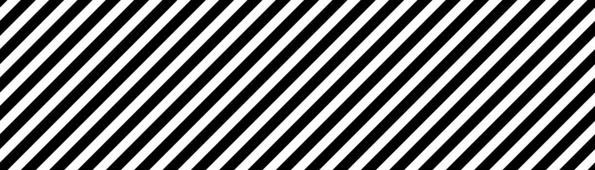 Stripes diagonal lines seamless pattern. White on black Diagonal geometric pattern lines, horizontal repeatable texture, Stripes grid isolated on white background. vector