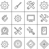 Set of icons for computer and other devices vector