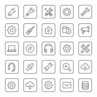 A set of icons for web development vector
