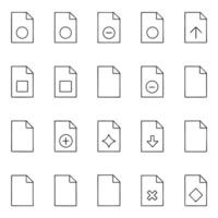 File folder icons set illustration vector
