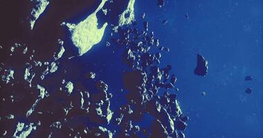 CGI Exploration of a distant asteroid belt in the vastness of space video