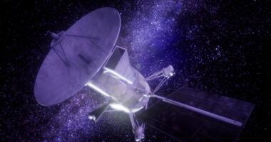 CGI Magellan spacecraft exploring the depths of space during its mission video