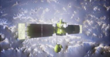 CGI Global surveyor conducts lunar mapping and geological analysis in space video