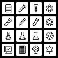 Science and technology icons set vector