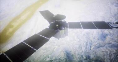 CGI Exploring the atmosphere of Jupiter with advanced space technology video