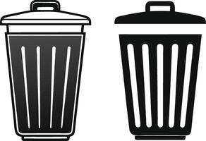 Trash Can Icons illustration vector