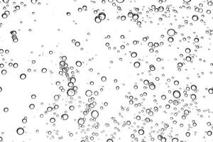 The texture of a cosmetic gel with bubbles in close-up. photo