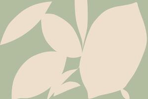 Abstract art background with shape form drawing in olive and beige bg vector