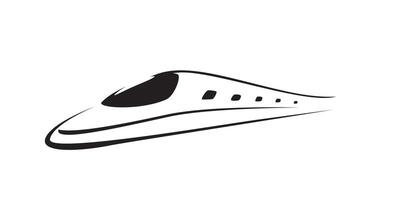 high speed bullet train vector
