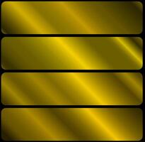 A set of yellow gradients. Metallic gradient effects for the design of texts and bulletin boards, infographics. illustration. vector