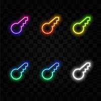 Line wrench icon. Slim line design. icon. neon style. vector