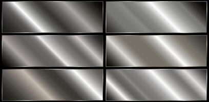 Big set of dark or black gradients vector