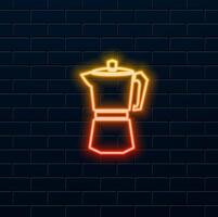 blender concept icon illustration. neon style. illustration thin web design symbol line stroke symbol. blender concept icon vector