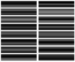 black color gradients. Dark patterns, templates for your design. Set of backgrounds. vector
