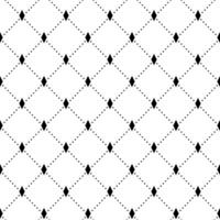 Black and White geometryDiamond Grid Pattern vector