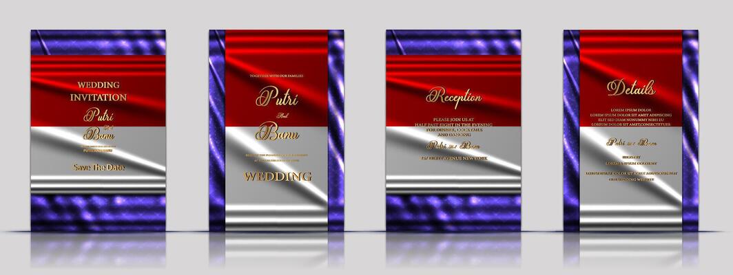 elegant wedding invitation Minimalist Arc style cards set