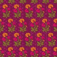 colorful floral pattern design vector